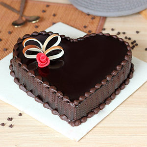 Choco Truffle Heart Cake
