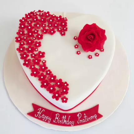 Send RED VELVET HEART SHAPED CAKE to Pakistan | Online Gifts delivery in  Pakistan